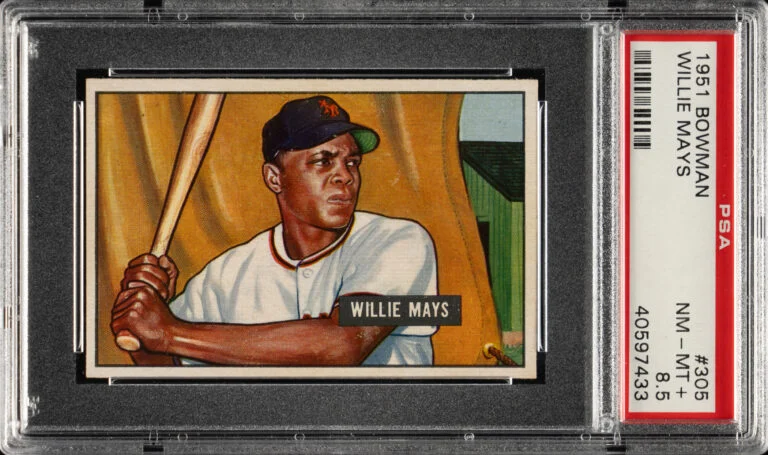 A Willie Mays Baseball Rookie Card Sells for Record $390,935