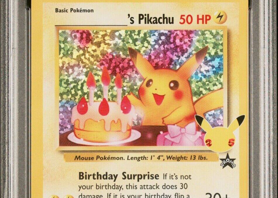 PSA 10 Birthday Pikachu Promo Holo Pokemon Celebrations Classic Collection #24