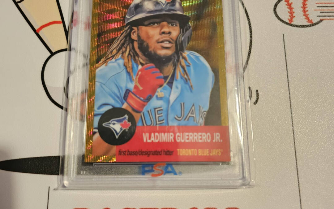 2022 Topps Chrome Platinum Anniversary Vladimir Guerrero Jr Gold Wave /50 Psa 9