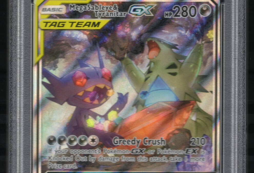 PSA 10 Mega Sableye & Tyranitar GX 226/236 Tag Team Unified Minds 2019 Pokemon