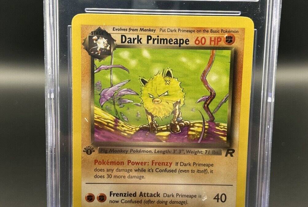 2000 Team Rocket 1st Edition Dark Primeape 43/82 PSA 9 Mint