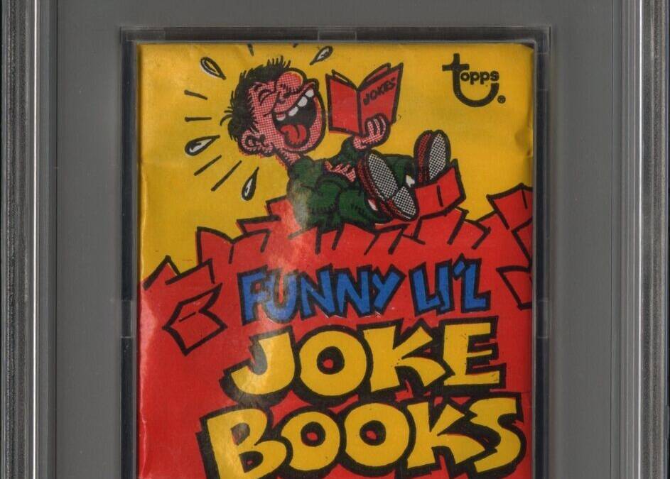 1970 Topps Funny Li’l Joke Books Wax Pack 5 Cent PSA 8