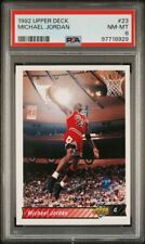 Graded 1992 Upper Deck #23 HOF Michael Jordan Chicago Bulls PSA 8 NM-MT