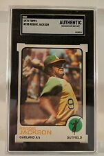 1973 Topps Baseball – #255 Reggie Jackson – SGC Graded – Authentic